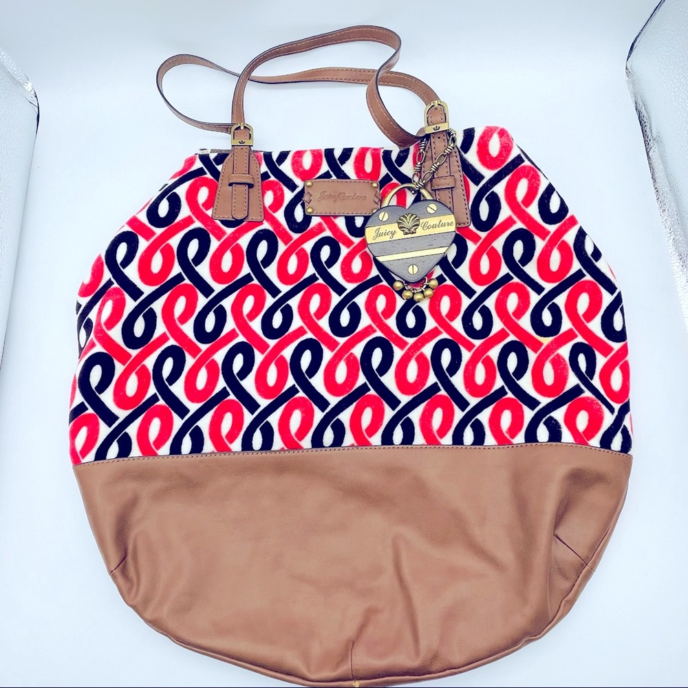 JUICY COUTURE Breast Cancer Awareness Pink Ribbon Tote Bag